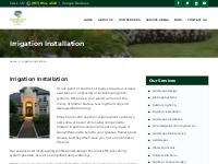 Irrigation Installation - Ideal Landscaping Services