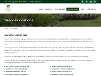 Service Locations - Quality Landscaping Services Near You