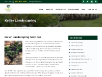 Keller Landscaping - The Best in Landscape Design