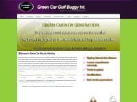 Green Car Golf Buggy | Electric Golf Cart | Golf Buggy Service | Golf 