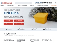 Grit Bins, Grit Storage Boxes, Salt Spreaders, Rock Salt UK - Buy now 