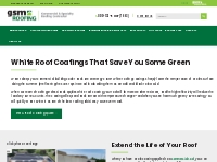 White Roof Coating Contractors Serving PA, NJ, DE,   MD - GSM Roofing