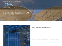 Solar shade suppliers in UAE | Solar Frame Manufacturers in UAE | Gulf