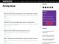 Anonymous - Hackread - Latest Cybersecurity, Tech, Crypto   Hacking Ne