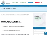 FUE Hair Transplant Dubai - Cost,surgeon,Clinic