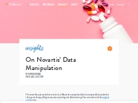 On Novartis  Data Manipulation | Halloran Consulting Group