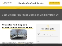       Best Cheap Tow Truck Company Hamilton