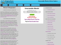 Ultimate Word Scramble Site: Puzzles, Jumble Solver, Hangman