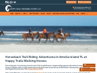 Horseback Riding on the Beach Vacation in Amelia Island FL at Happy Tr