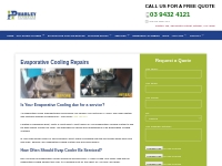 Evaporative Cooling Repairs - Harley Plumbing