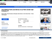 OEM Car Parts | Car Parts Center near Durham, CT