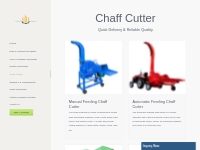 Chaff Cutter | Forage/Silage Chopper   Cutter for Feed Processing | Ha