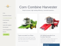 Supply High Adaptability Corn Combine Harvester | Harvester Machines S