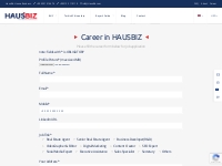 Job Application | Career In HAUSBIZ