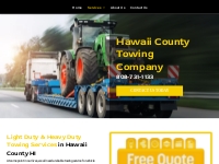       Light Duty Towing | Heavy Duty Towing | Hawaii County HI