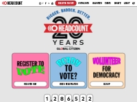 Register To Vote With HeadCount | Voter Registration   Information