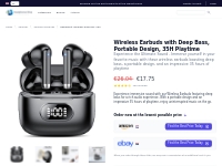 Immerse Yourself: Wireless Earbuds with Deep Bass