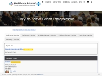 Day-to-View Event Programme - Healthcare Estates