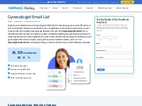 Gynecologists Email List | 100% Verified OB/GYN Contacts