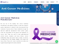 Anti Cancer Medicines Manufacturer   Supplier in India | Healthiza