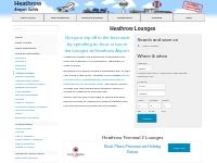 London Heathrow Lounges | Heathrow Airport Guide