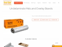 Underlaminate Mats and Overlay Boards   Heat Mat