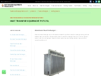 Aluminium Heat Exchanger Manufacturers in Coimbatore India
