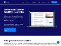 Korean Subtitles - Online Auto Korean Subtitle Generator - Hei.io