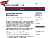 Cost effective boiler replacement Birmingham | Helpful Plumber