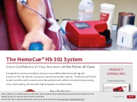 Hb 301 System | Robust Blood Testing Set | HemoCue America