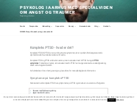 Kompleks PTSD - Psykolog i Aarhus med specialviden om angst og traumer