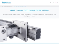HDS2 Heavy Duty Linear Guide System | HepcoMotion