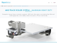 MHD Track Roller System | Robot Transfer System | HepcoMotion