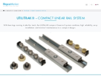 UtiliTrak® Compact Linear Rail System | Easy Installation | HepcoMotio