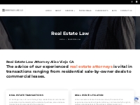 Real Estate Law Attorney Aliso Viejo CA - Heritage Law LLP