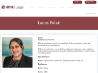Laura Polak | HFM Legal
