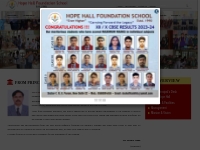 From Principal s Desk | Hope Hall Foundation School