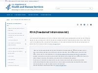 FOIA (Freedom of Information Act) | HHS.gov