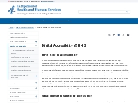 HHS Accessibility   Section 508 | HHS.gov