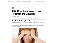 2022 Study: Experiences of Pain Patients Using Cannabis