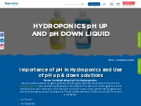 Hydroponics Ph Up | Hydroponics Ph Down | Higronics