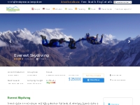 Everest Skydive | Skydive over Mount Everest | extreme adventure in Ne