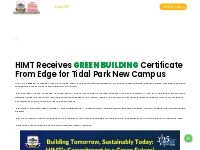 Green Initiatives | HIMT Group of Institutes | India's Largest Maritim