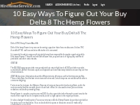 10 Easy Ways To Figure Out Your Buy Delta 8 Thc Hemp Flowers   Find Ha