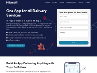Delivery App Development | In Just 45 Days - Hitasoft