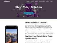 Short Video Solution Development - Hitasoft