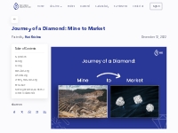 Diamond Supply Chain: Journey From Mine to Market