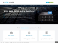 Hosting Solutions since 2004 | HolHost.com