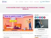 How painters paint a room? | Know The Painting Process by Home Glazer