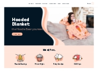 Hoodie Bear - Hooded Blanket - Blanket Hoodie - Snuggie hoodie